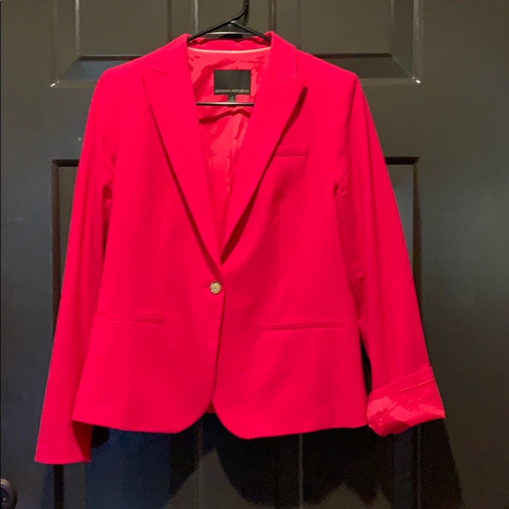 Banana Republic Hot Pink Blazer